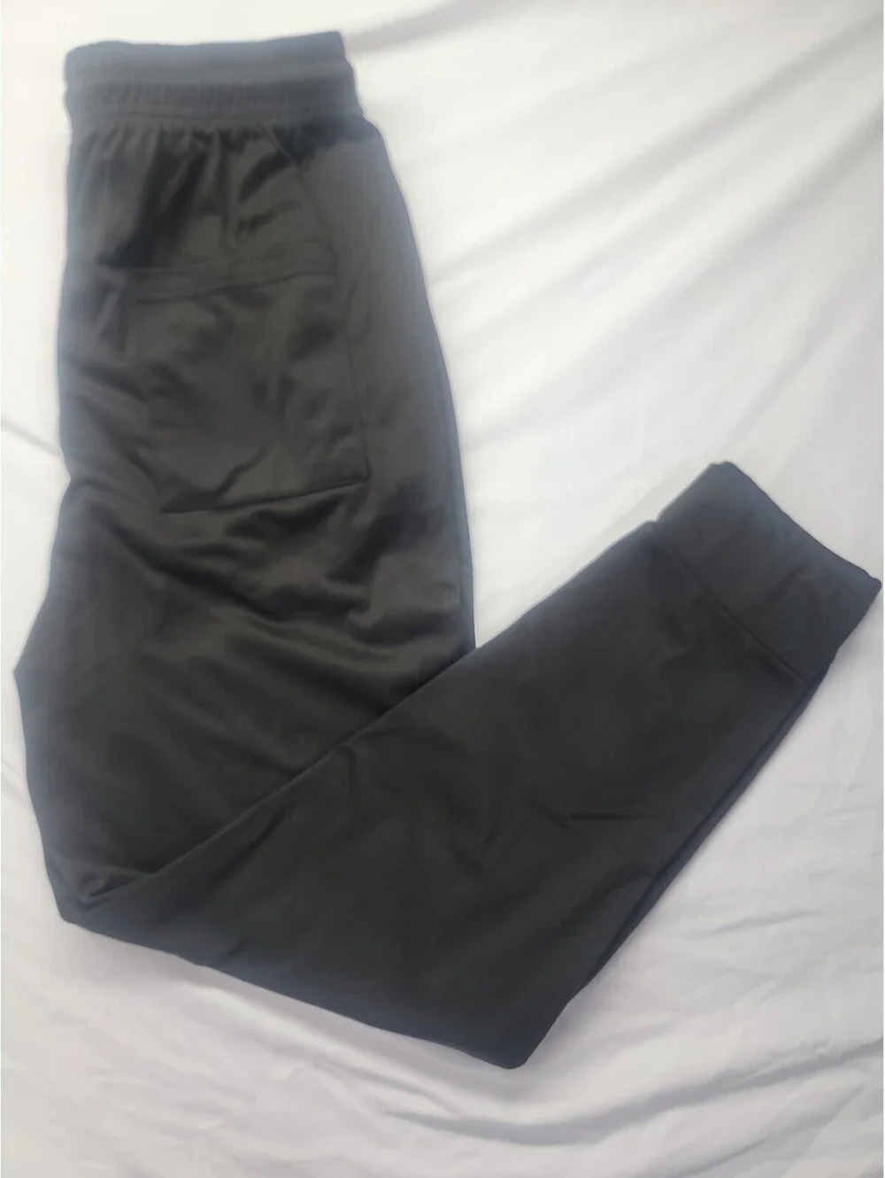 Public Record Jogger Pants Mens Sz L Black Red Zip Pockets Standard Fit